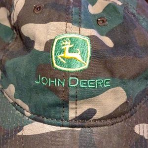 1 John Deere Camo Strap Back, Ponytail Hat, NWOT, Never Worn